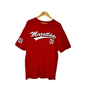Mazatlan 01 XL 100% Cotton Red T-shirt